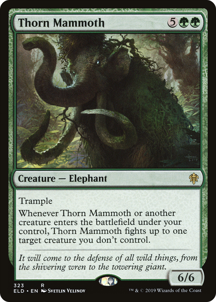 Thorn Mammoth (ELD-323) [Throne of Eldraine]