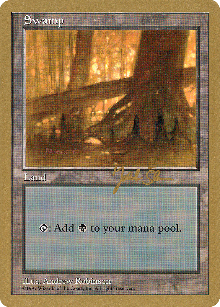 Swamp (444) - 1997 Jakub Slemr (5ED) [World Championship Decks 1997]