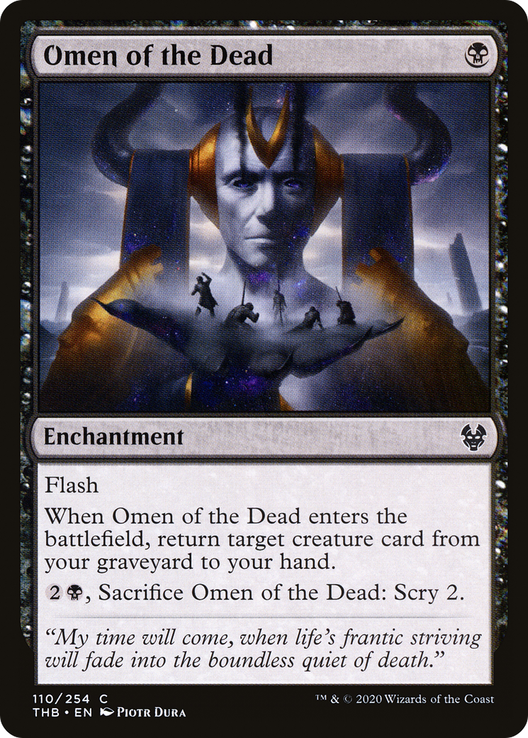 Omen of the Dead (THB-110) [Theros Beyond Death] Foil