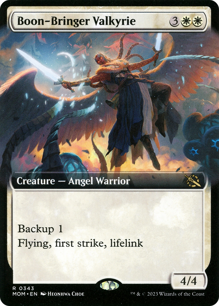 Boon-Bringer Valkyrie (Extended Art) (MOM-343) [March of the Machine] Foil