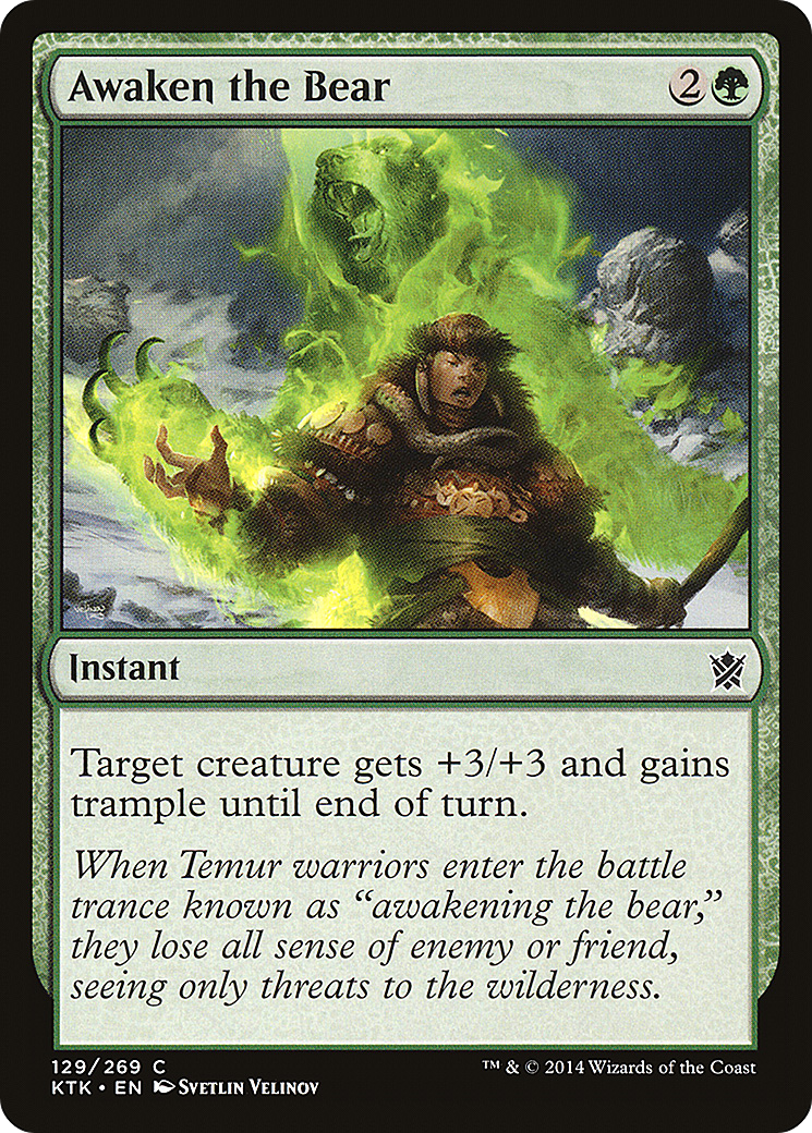 Awaken the Bear (KTK-129) [Khans of Tarkir]