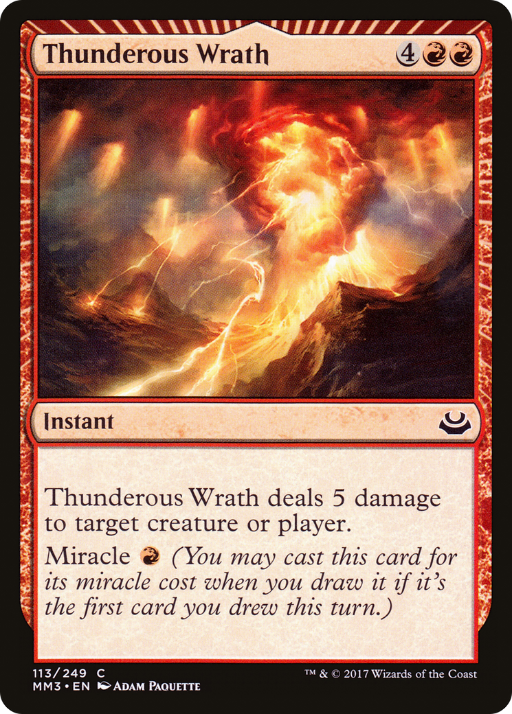 Thunderous Wrath (MM3-113) [Modern Masters 2017] Foil