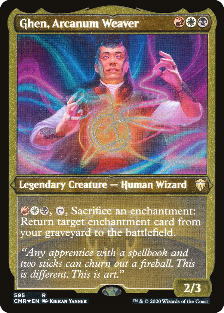 Ghen, Arcanum Weaver (Foil Etched) (CMR-595) [Commander Legends] Foil
