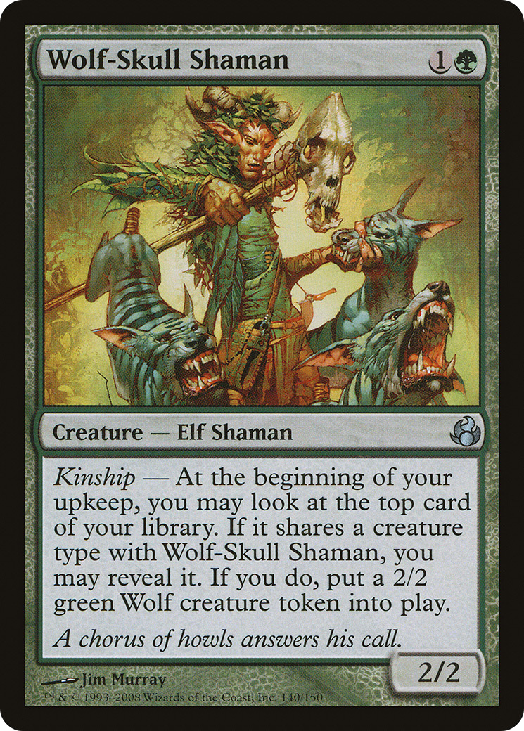 Wolf-Skull Shaman (MOR-140) [Morningtide] Foil