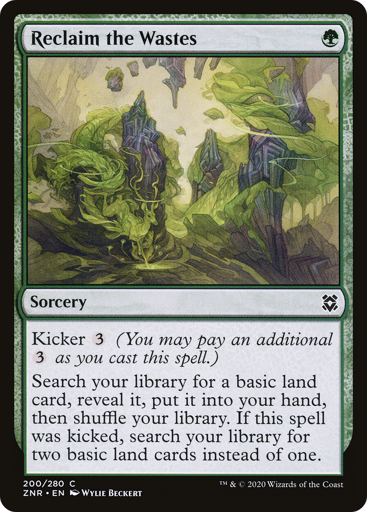 Reclaim the Wastes (ZNR-200) [Zendikar Rising] Foil