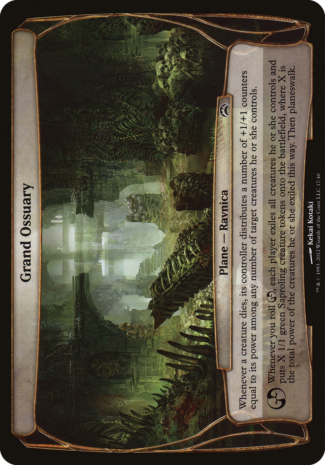 Grand Ossuary (Planechase 2012) (OVER-017) [Planechase 2012 Planes] Foil