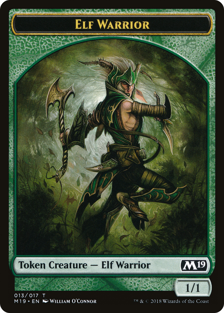 Elf Warrior Token (M19-013) [Core Set 2019 Tokens]
