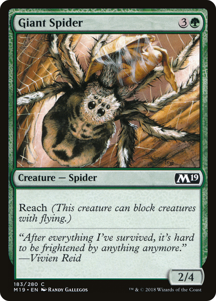 Giant Spider (M19-183) [Core Set 2019] Foil