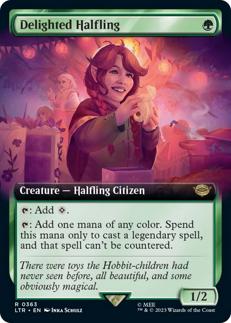Delighted Halfling (Extended Art) (LTR-363) [The Lord of the Rings: Tales of Middle-earth]