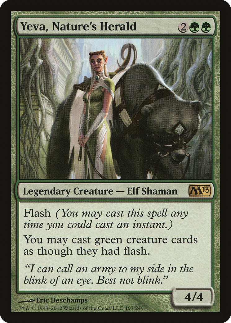 Yeva, Nature's Herald (M13-197) [Magic 2013] Foil