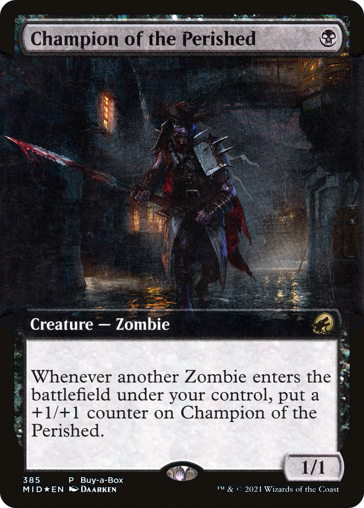 Champion of the Perished (BABP-385) (Extended Art) [Innistrad: Midnight Hunt] Foil