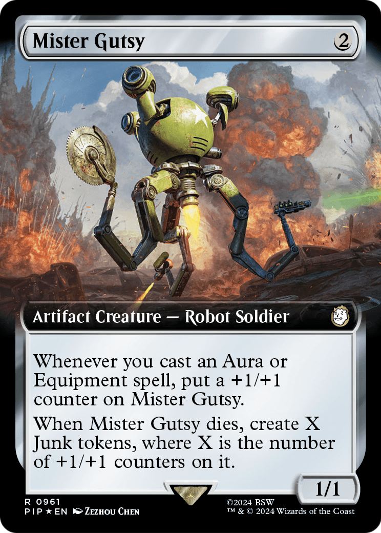 Mister Gutsy (Extended Art) (Surge Foil) (PIP-961) [Fallout] Foil