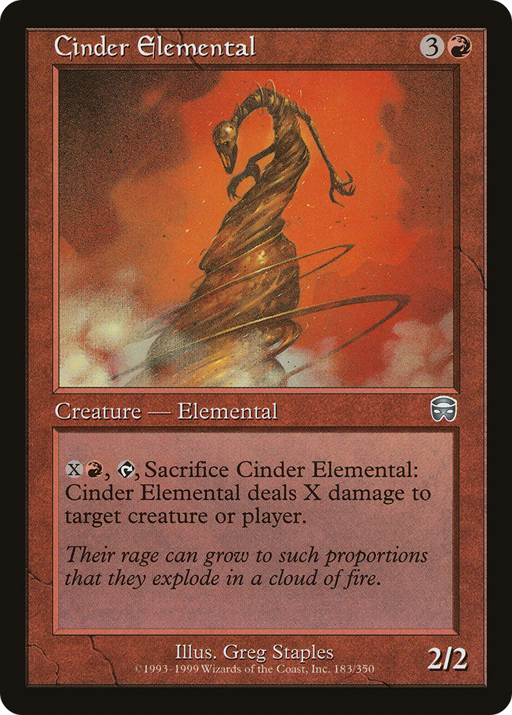 Cinder Elemental (MMQ-183) [Mercadian Masques]