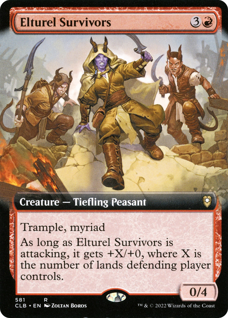 Elturel Survivors (Extended Art) (CLB-581) [Commander Legends: Battle for Baldur's Gate] Foil