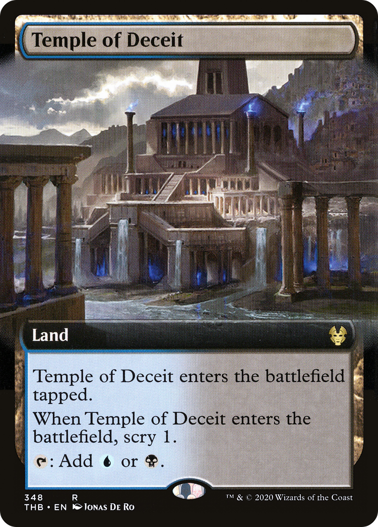 Temple of Deceit (Extended Art) (THB-348) [Theros Beyond Death] Foil