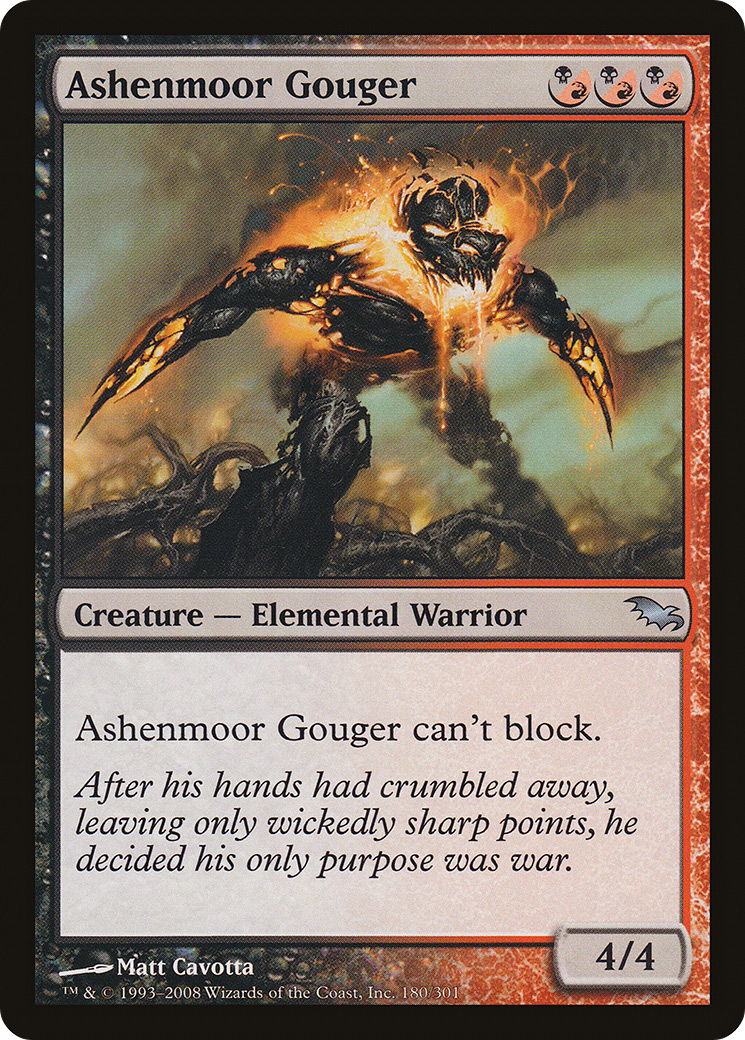 Ashenmoor Gouger (SHM-180) [Shadowmoor] Foil