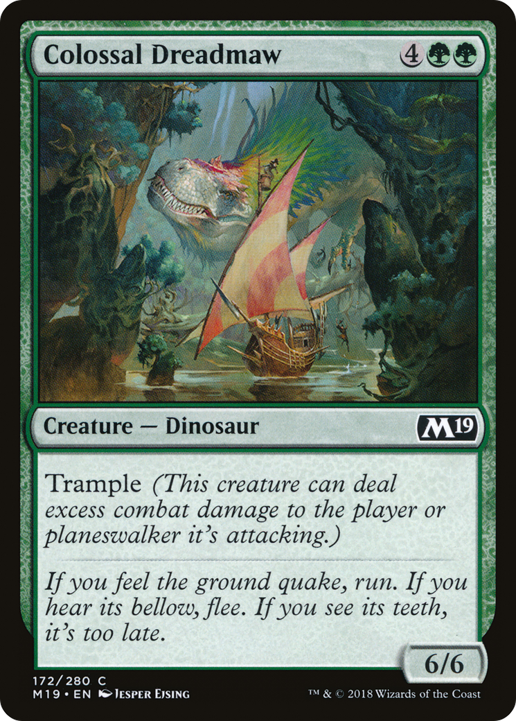 Colossal Dreadmaw (M19-172) [Core Set 2019] Foil