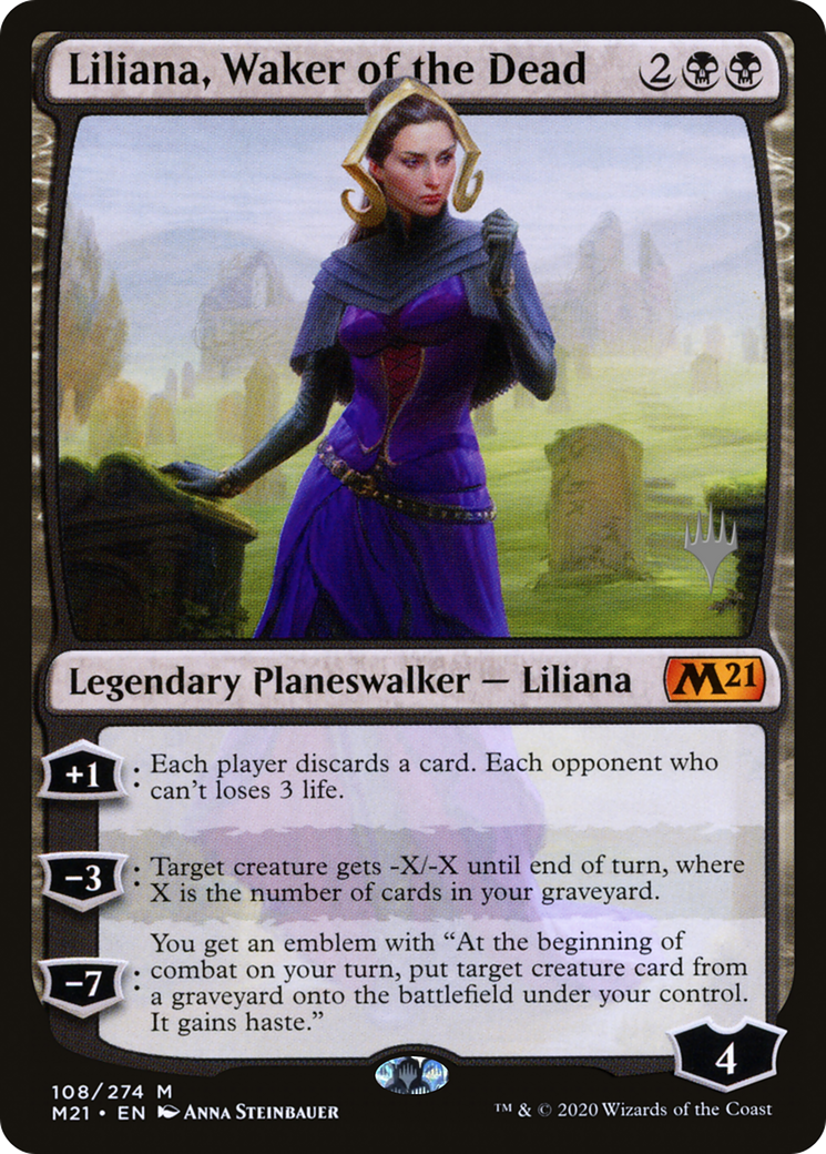 Liliana, Waker of the Dead (PPM21-108) [Promo Pack: Core Set 2021 Promos] Foil
