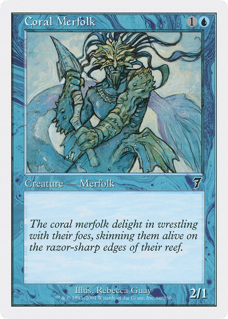 Coral Merfolk (7ED-066) [7th Edition]