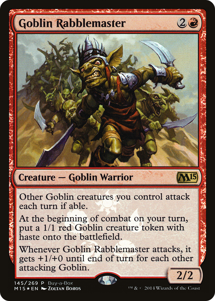 Goblin Rabblemaster (BABP-145) [Magic 2015 Promos] Foil