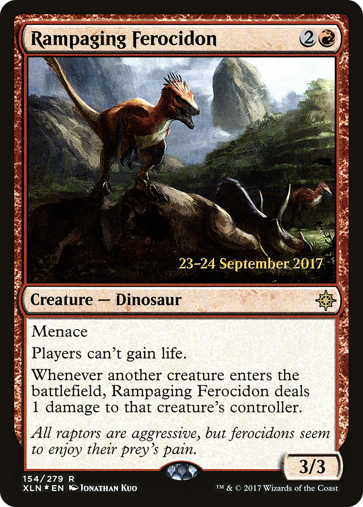 Rampaging Ferocidon (PRE-154S) [Ixalan Promos] Foil