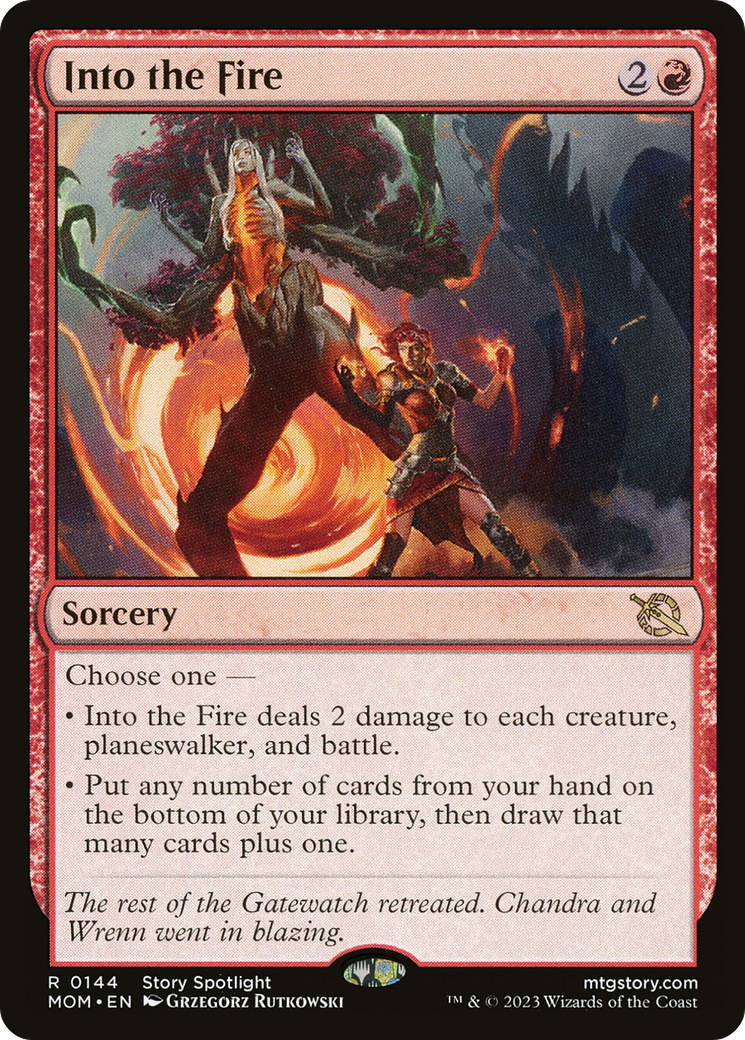 Into the Fire (MOM-144) [March of the Machine] Foil