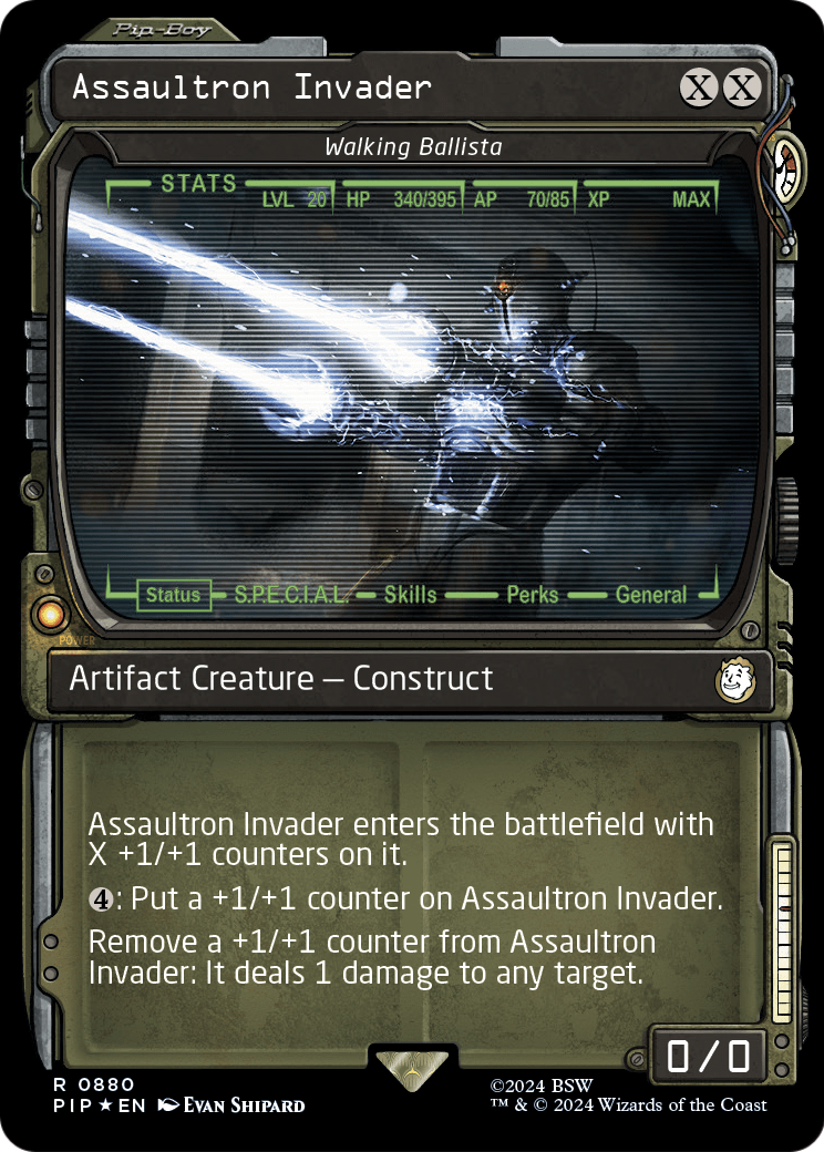 Assaultron Invader - Walking Ballista (Showcase) (Surge Foil) (PIP-880) [Fallout] Foil