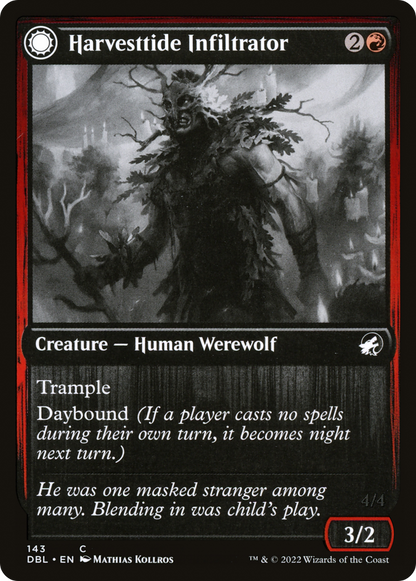 Harvesttide Infiltrator (DBL-143) [Innistrad: Double Feature] Foil