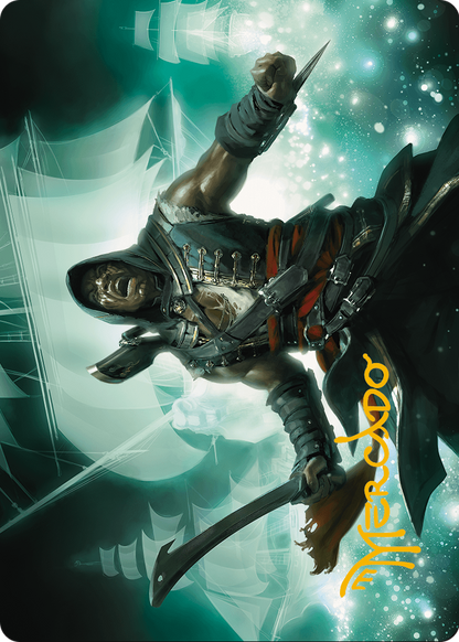Adewale, Breaker of Chains Art Card (Gold-Stamped Signature) (ASACR-014) (Borderless) [Assassin's Creed Art Series]