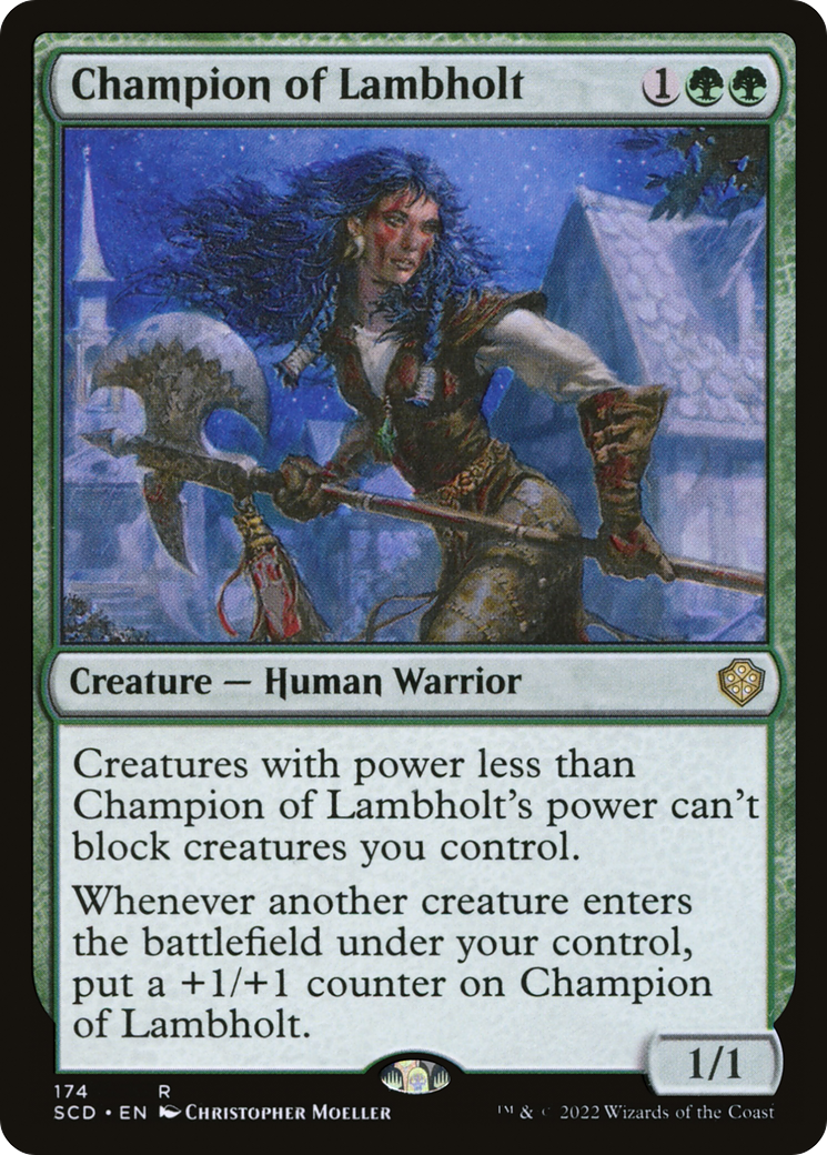 Champion of Lambholt (SCD-174) [Starter Commander Decks]