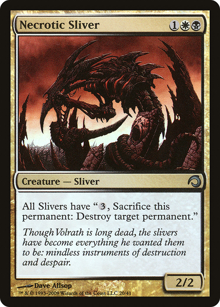 Necrotic Sliver (PDS-020) [Premium Deck Series: Slivers] Foil