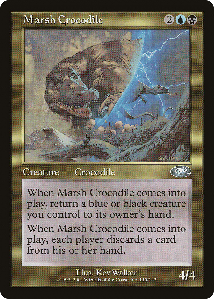 Marsh Crocodile (PLS-115) [Planeshift] Foil