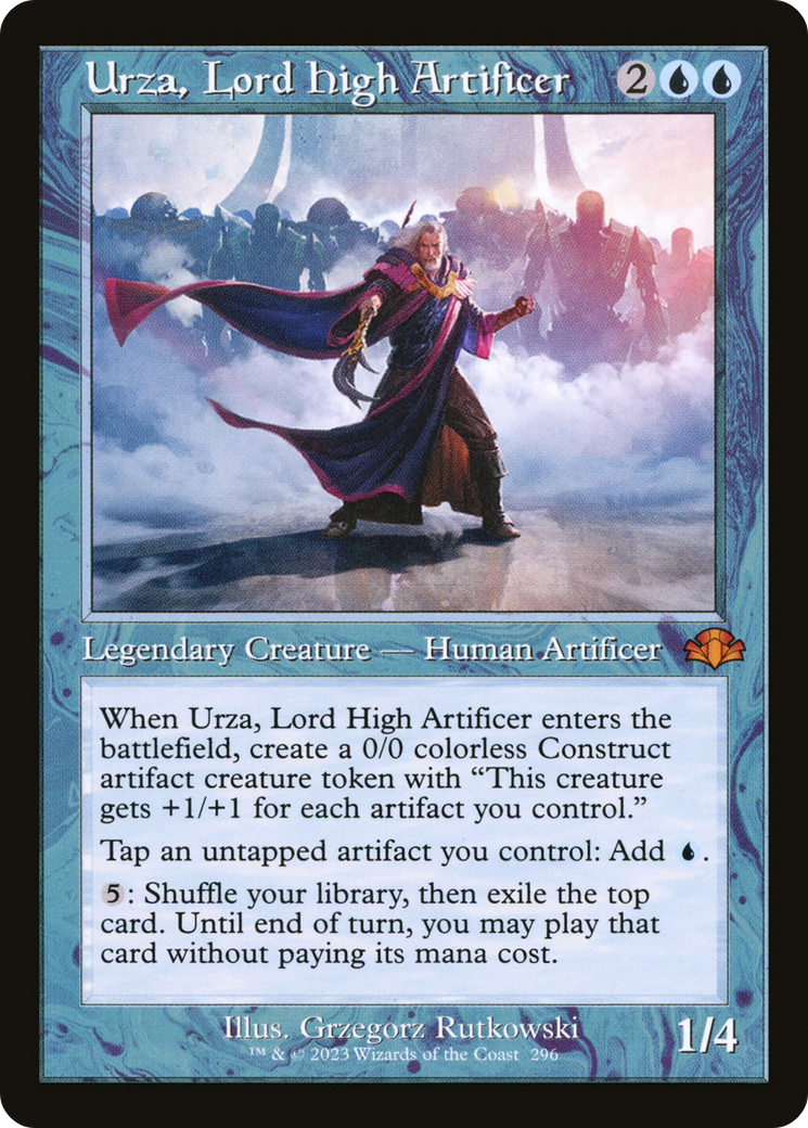 Urza, Lord High Artificer (Retro Frame) (DMR-296) [Dominaria Remastered]