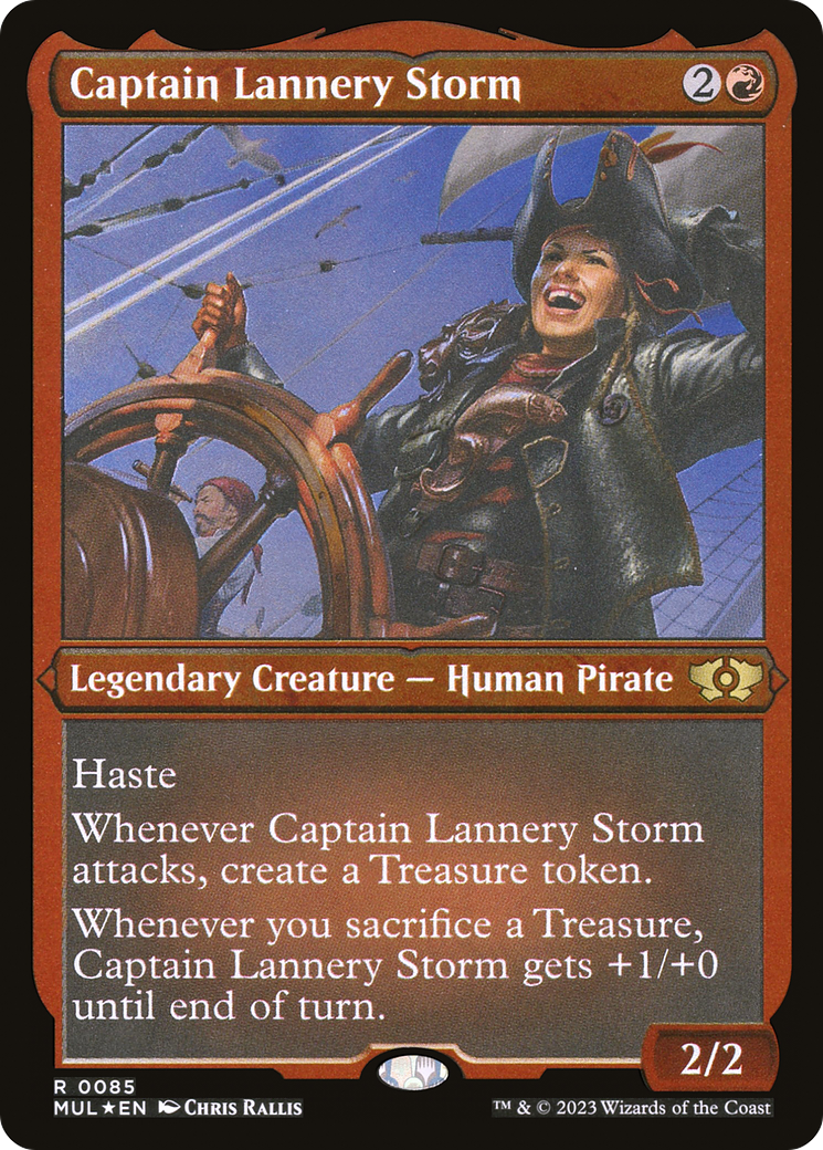 Captain Lannery Storm (Foil Etched) (MUL-085) [Multiverse Legends] Foil
