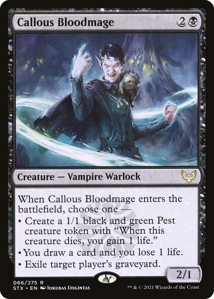 Callous Bloodmage (STX-066) [Strixhaven: School of Mages]
