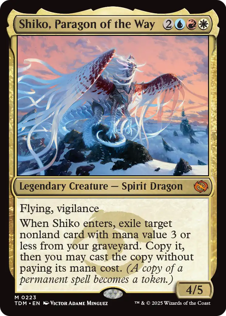 Shiko, Paragon of the Way (TDM-223) [Tarkir: Dragonstorm] Foil