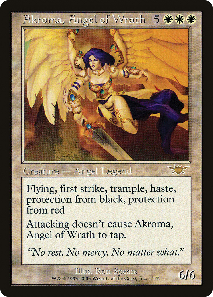 Akroma, Angel of Wrath (LGN-001) [Legions] Foil