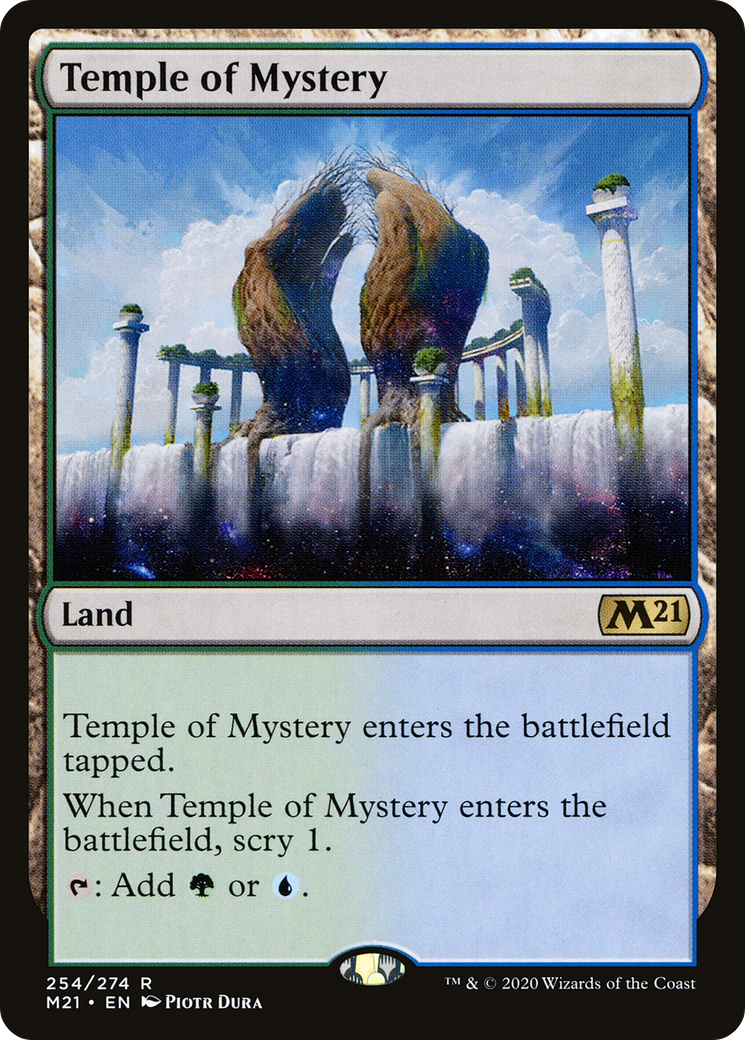 Temple of Mystery (M21-254) [Core Set 2021] Foil