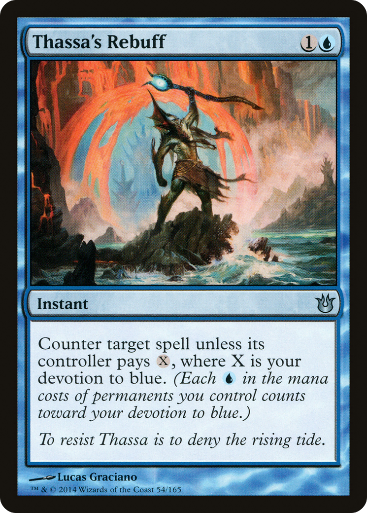 Thassa's Rebuff (BNG-054) [Born of the Gods] Foil
