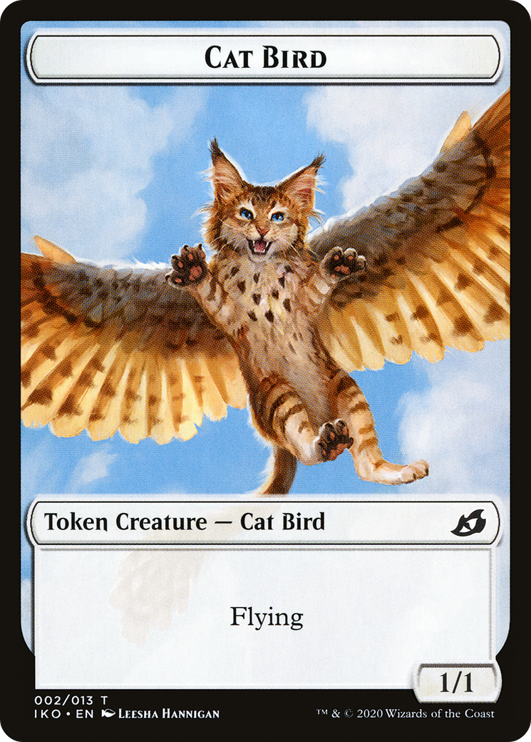 Cat Bird (TIKO-002) [Ikoria: Lair of Behemoths Tokens] Foil