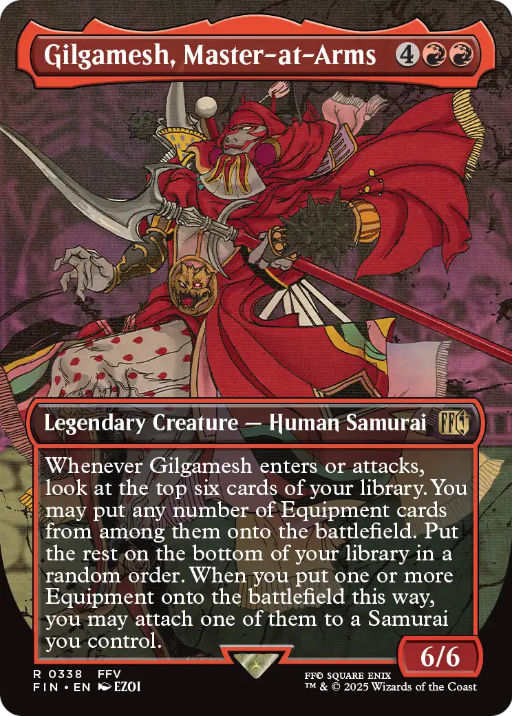Gilgamesh, Master-at-Arms (Borderless) (FIN-338) [FINAL FANTASY] Foil