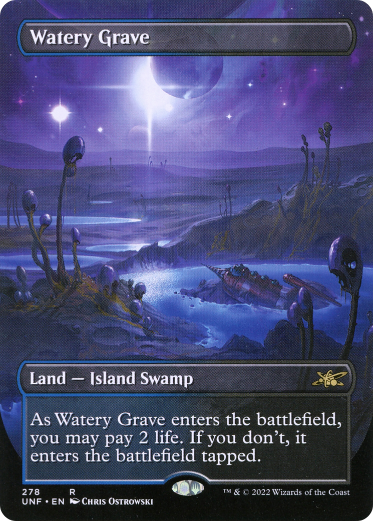 Watery Grave (Borderless) (UNF-278) [Unfinity] Foil