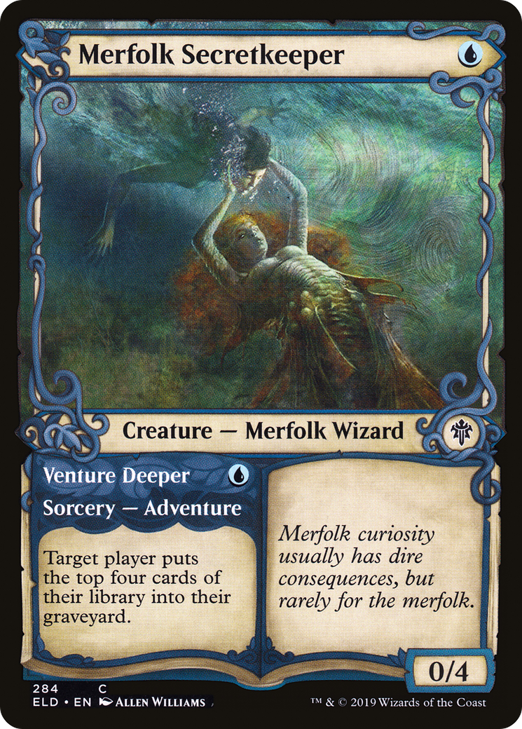 Merfolk Secretkeeper (Showcase) (ELD-284) [Throne of Eldraine]