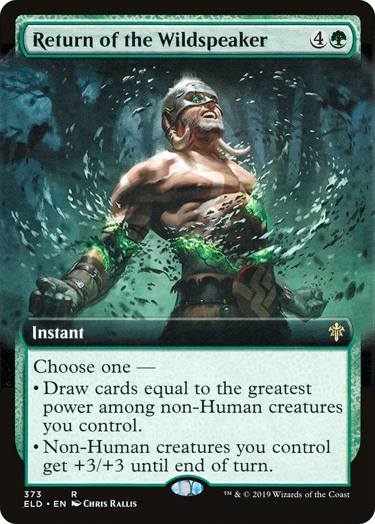 Return of the Wildspeaker (Extended Art) (ELD-373) [Throne of Eldraine] Foil