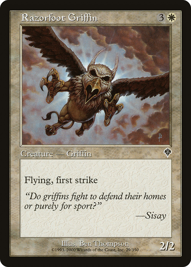 Razorfoot Griffin (INV-029) [Invasion] Foil