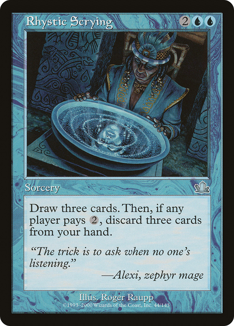 Rhystic Scrying (PCY-044) [Prophecy] Foil