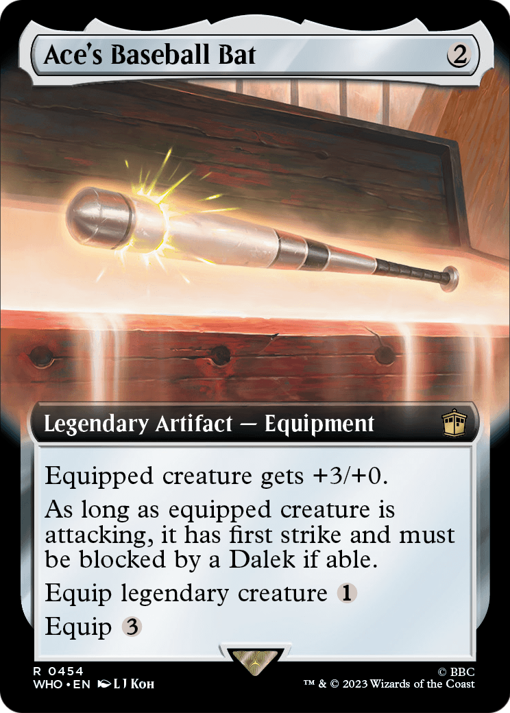 Ace's Baseball Bat (Extended Art) (WHO-454) [Doctor Who] Foil