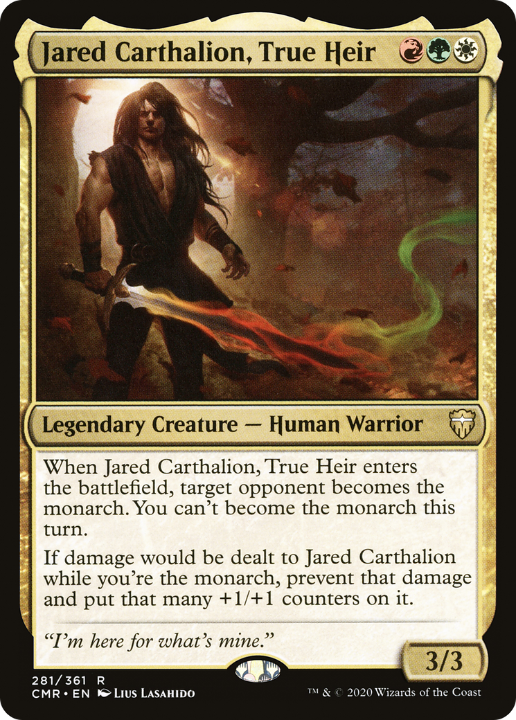 Jared Carthalion, True Heir (CMR-281) [Commander Legends] Foil