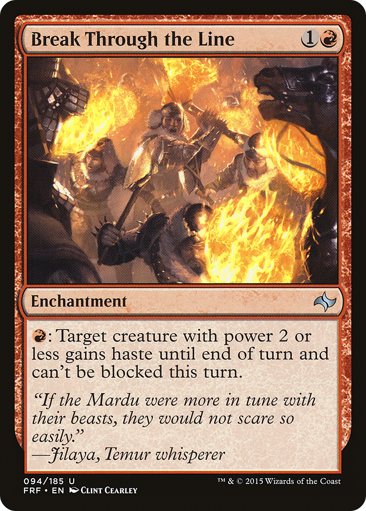 Break Through the Line (FRF-094) [Fate Reforged] Foil