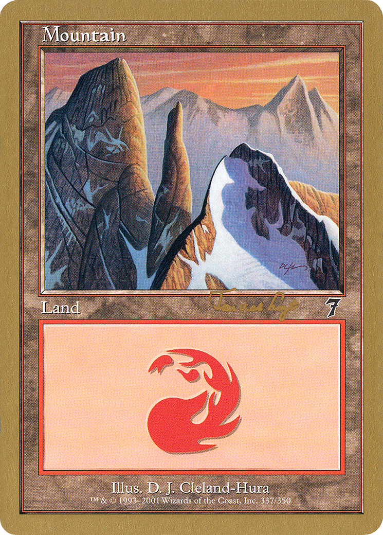 Mountain (337) - 2001 Tom van de Logt (7ED) [World Championship Decks 2001]
